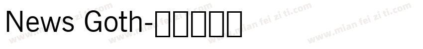 News Goth字体转换
